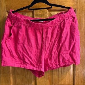 LOFT Vibrant Pink Knit shorts